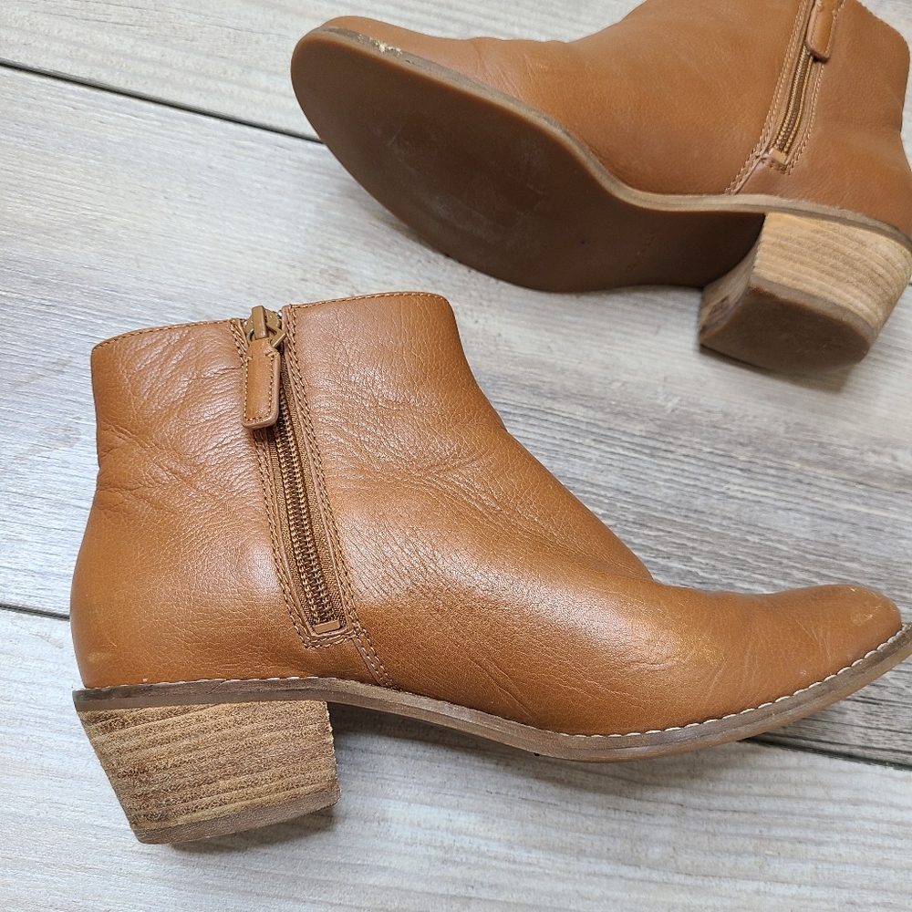Cole Haan Joanna Grand OS Tan Leather Booties - Picture 10 of 13